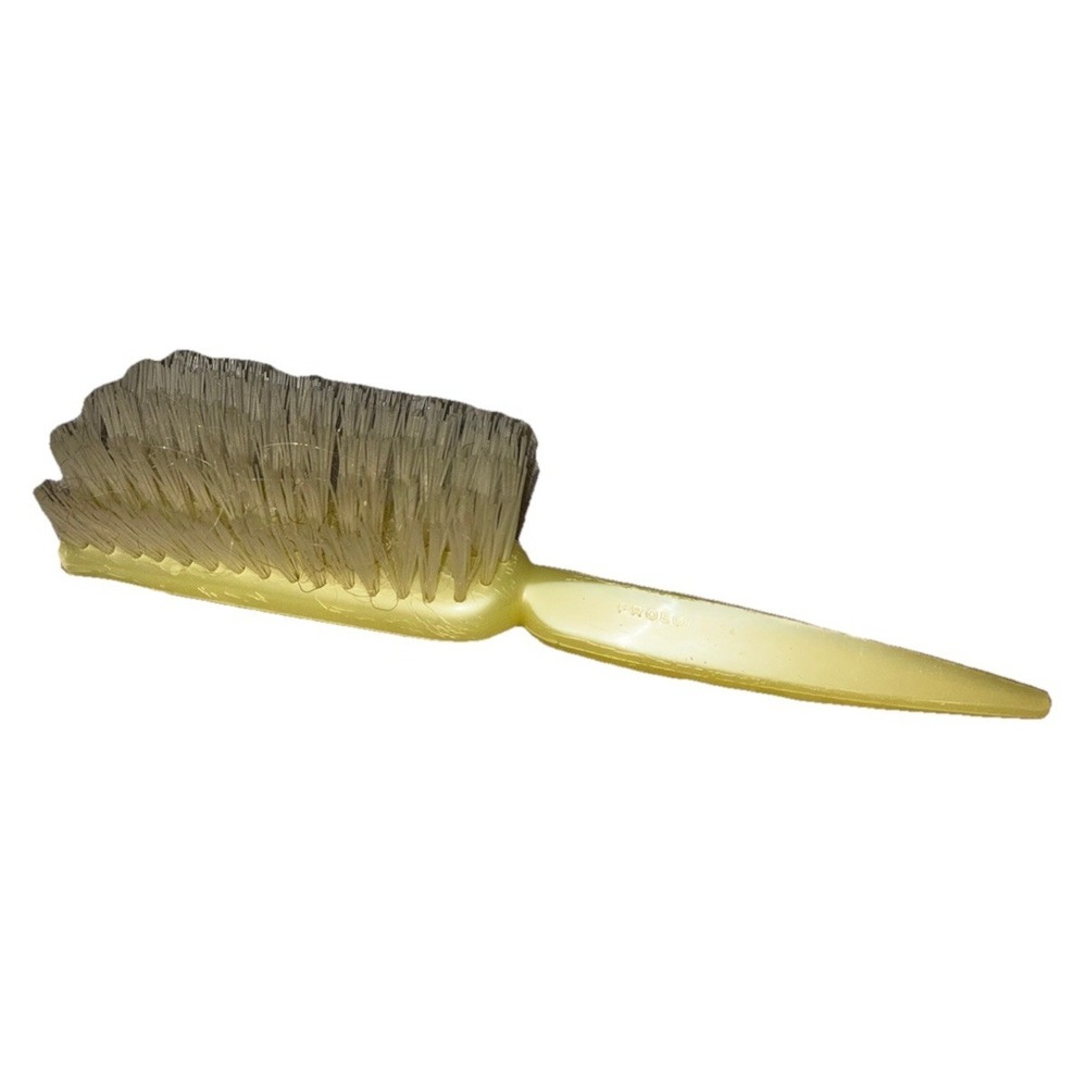 Vintage Prolon 34 Hair Brush Yellow Pearlescent Nylon Bristles